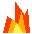 Animated flames